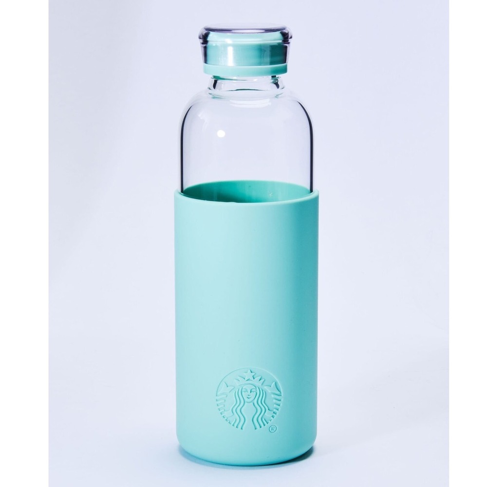 Starbucks 2026 Limited Edition Road Trip Collection 24oz Aqua Glass Water Bottle